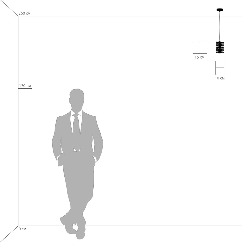 795312 Подвес CRISTALLO 1х40W G9 ЗОЛОТО