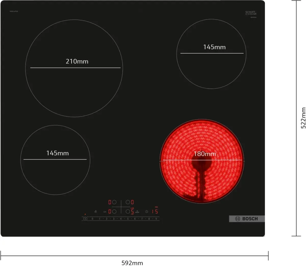 Электрическая варочная панель Bosch PKE611FP2E