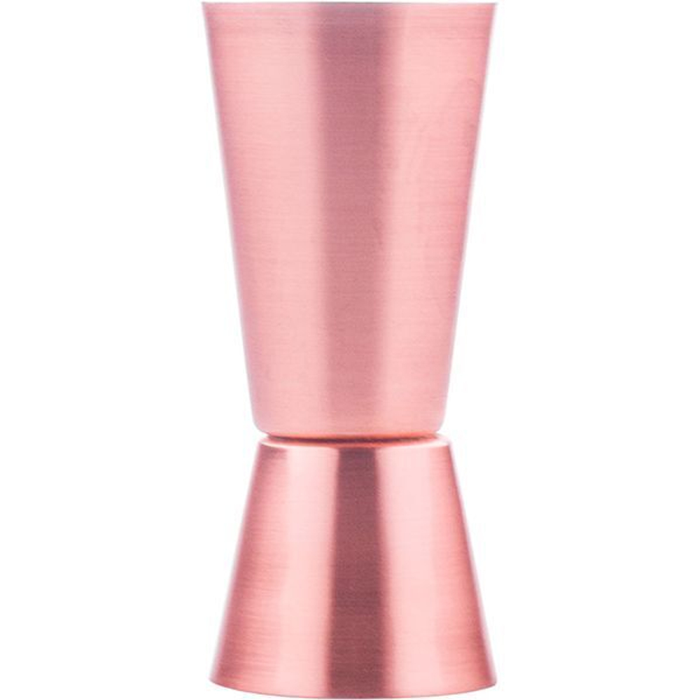 Джиггер «Пробар» 30/60 мл;сталь нерж.;D=44,H=100мм;медный (Цвет: терракотовый)