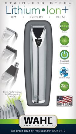 Триммер для стрижки усов и бороды Wahl LI+ Stainless Steel (9818-116)