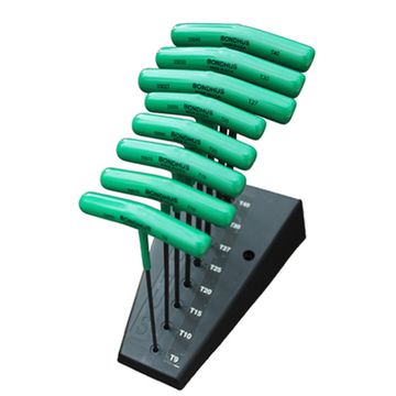 Набор из 8 Т-образных ключей BONDHUS T9-T40 33034