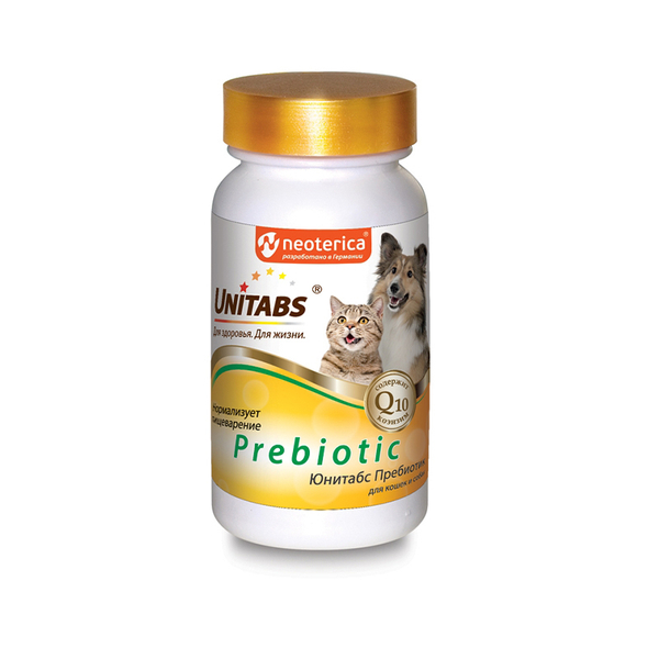 Юнитабс Пребиотик витамины 100 таб. для кошек и собак