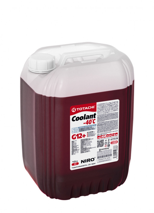 Антифриз красный TOTACHI NIRO Coolant Red -40C G12+ 10кг