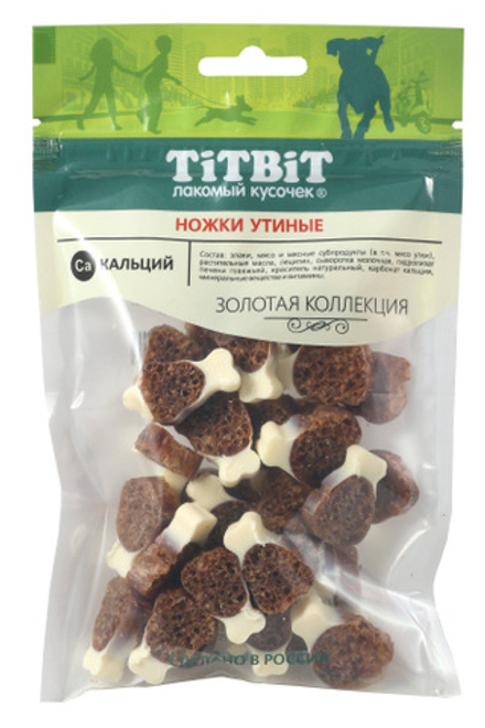 TITBIT Золотая коллекция для собак, Ножки утиные - 55 гр