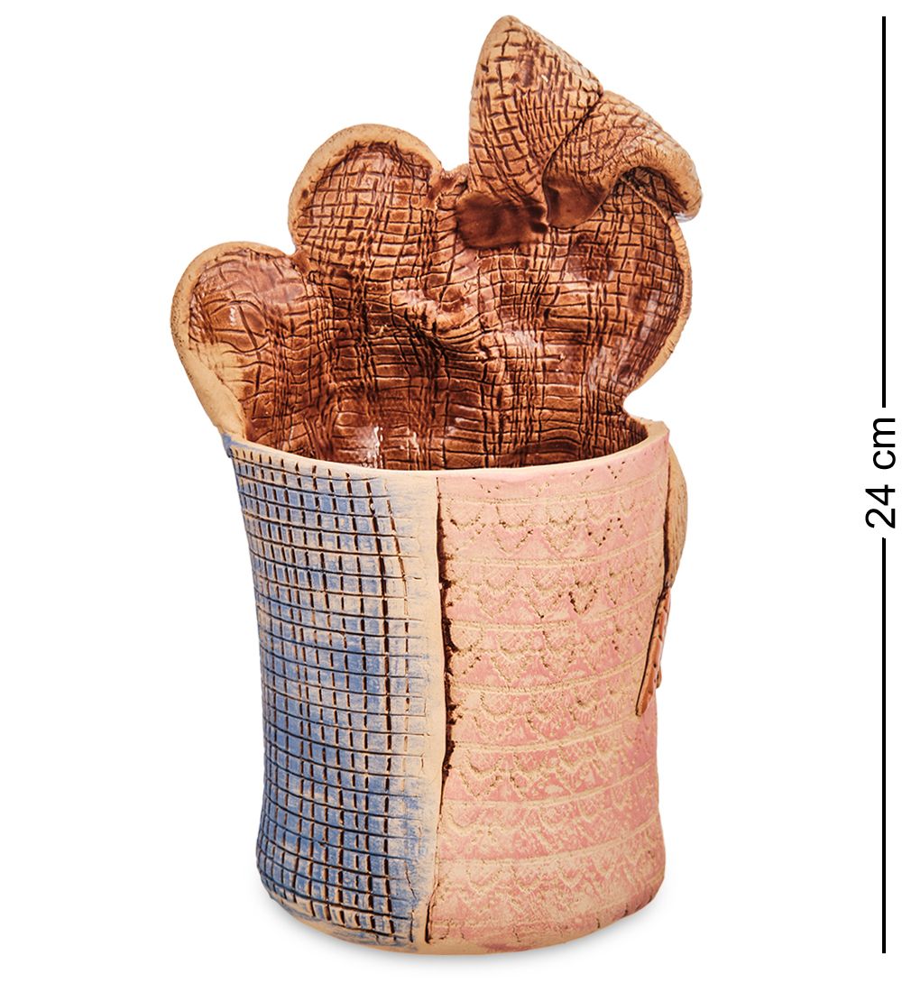 ZLC-217 Кашпо «Зайчиха с зайчонком»