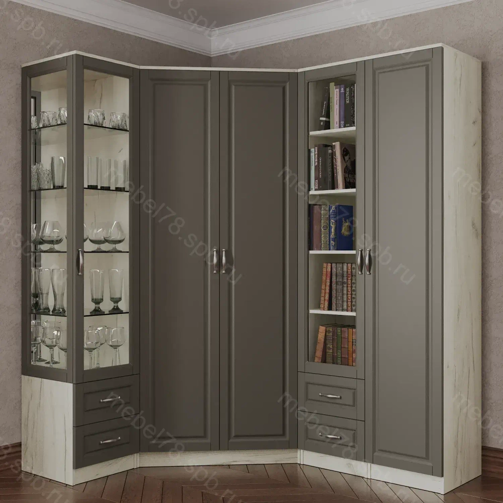 Шкаф угловой №17 (мадес)