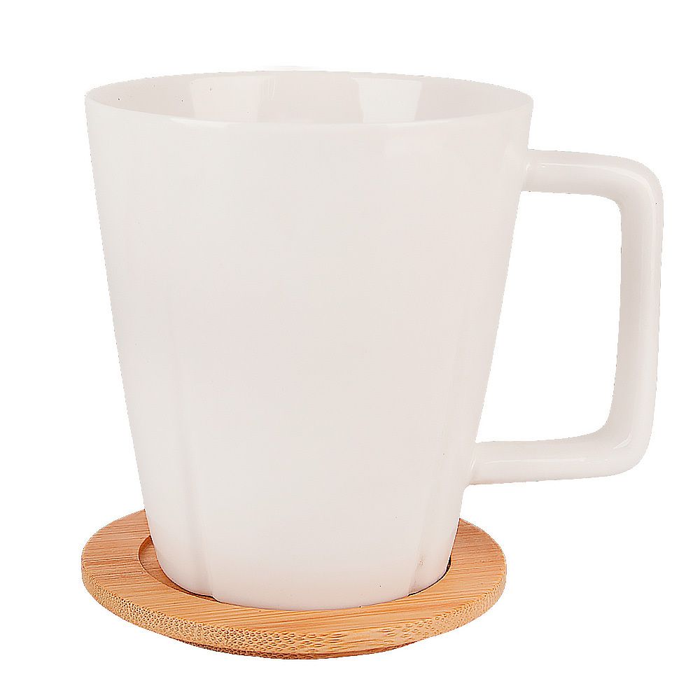 Набор из 2 кружек на подставке "Naturel" 20*11,5*15,5см v=360мл. (подарочная упаковка)