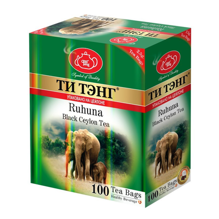 Чай черный в пакетиках ТИ ТЭНГ Рухуна, 100 пак
