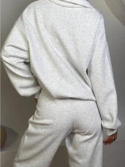 Женский спортивный костюм oversize, трикотаж без начеса