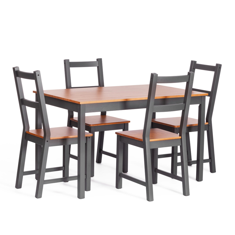 Стул Соната / Sonata chair массив сосны, 41х50х95 см, антик /графит