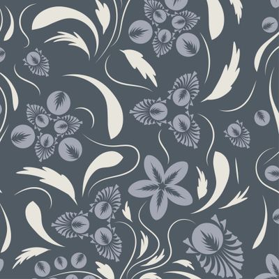 Folk flowers art pattern Floral  surface design  Seamless pattern