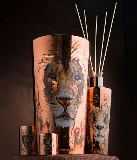 Lion, свеча Africa collection, Ladenac Milano