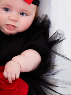 Платье-боди для новорожденной