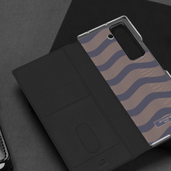 Чехол из кожи для Samsung Z Fold SE (W25), серия Bril Series Case (версия с S Pen) от Dux Ducis