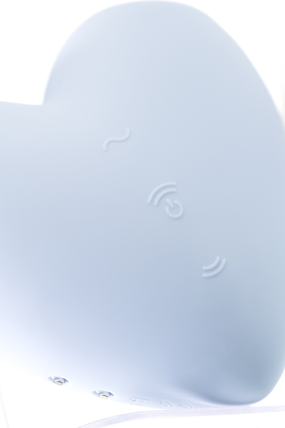 Вакуум-волновой стимулятор клитора с вибрацией Satisfyer Cutie Heart, силикон, голубой, 7,7 см