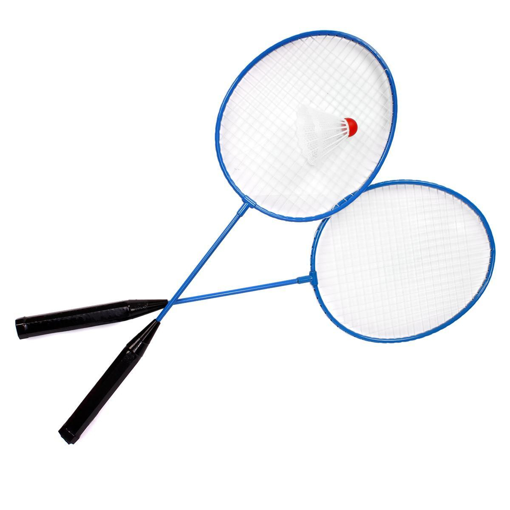 Бадминтон 2 ракетки в сетке с воланчиков 59х2 см, 2 цвета, с-30261