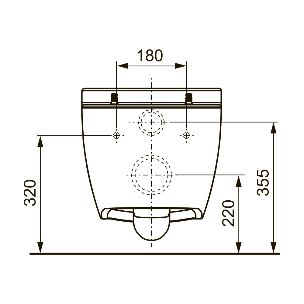 Унитаз TECEone без функции биде