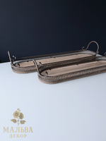 Набор из 2-х подносов "Гранд" 48x14xH4 см/ 57,5x16xH4 см + 5,5см/6 см ручки