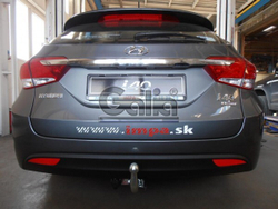 Фаркоп оцинкованный Galia H085A для Hyundai i40 седан/универсал 2012-(паспорт и сертификат в комплекте)(без электрики)