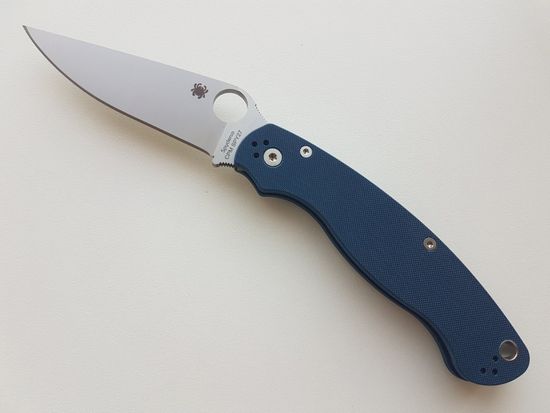 Складной нож Spyderco 36GPCBL2 Military 2 - нож складн., рукоять-синяя G10, клинок CPM SPY27