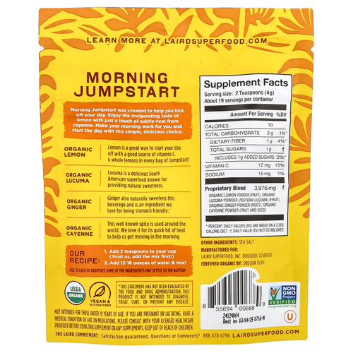 Laird Superfood, Morning Jumpstart, 77 г (2,7 унции)