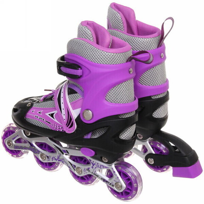 Коньки роликовые раздвижные Happy Star 136C, фиолетовый, колеса ПВХ, размер M (34-38)