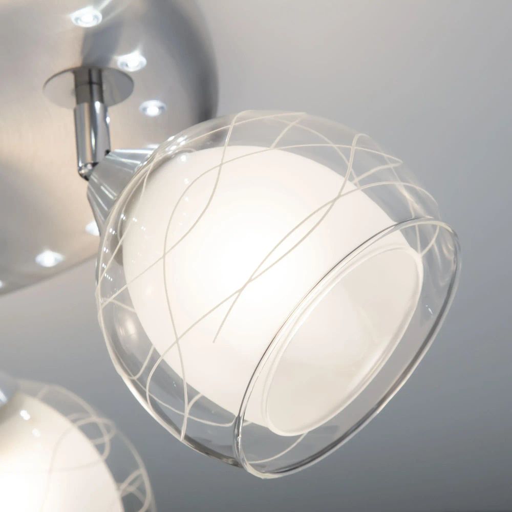 Citilux Самба CL158162 Люстра с поворотными плафонами Алюминий Хром