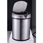 Ведро для мусора сенсорное, круглое, нерж, внутр ведро, Foodatlas JAH-9111, 8 л
