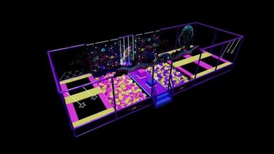 Батутный комплекс «Планета бурь» (16х5х3)