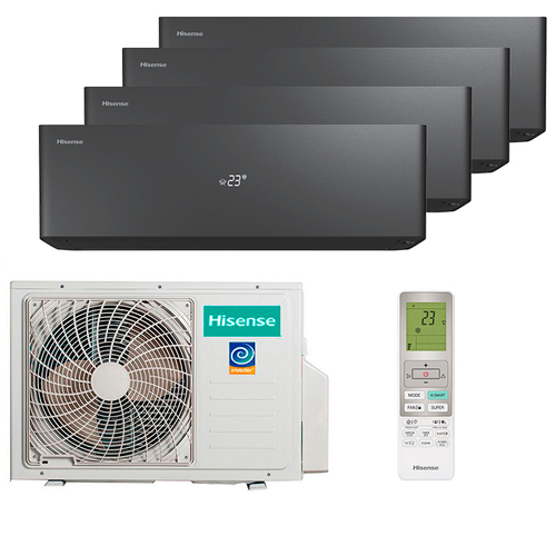 Мультисплит система на 4 комнаты Hisense AS-10UW4RXVQH01AG(B) x 4 / AMW4-27U4RJC