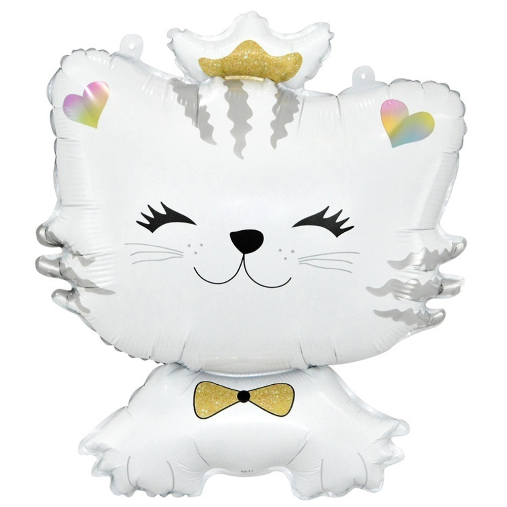 Фигура 28" Котенок Принцесса, Белый ДБ