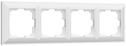 Рамка на 4 поста Fiore (белый)