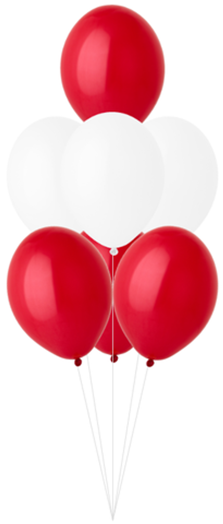 Фонтан из гелиевых шаров (цвет на выбор) 7 шт | 0128