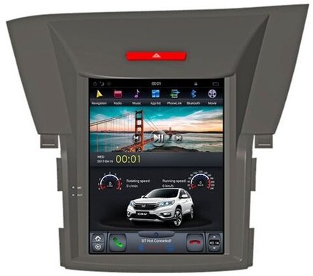 Магнитола для Honda CR-V 2012-2018 - Carmedia ZF-1091-Q6 вертикальный экран в стиле "Тесла" на Android 11, 8Гб+128Гб, CarPlay, 4G SIM-слот