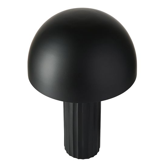 Лампа настольная texture sleek, D24х37 см, черная