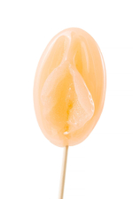 Леденец в форме вагины со вкусом бейлиз - 50 гр. (Цвет: бежевый)