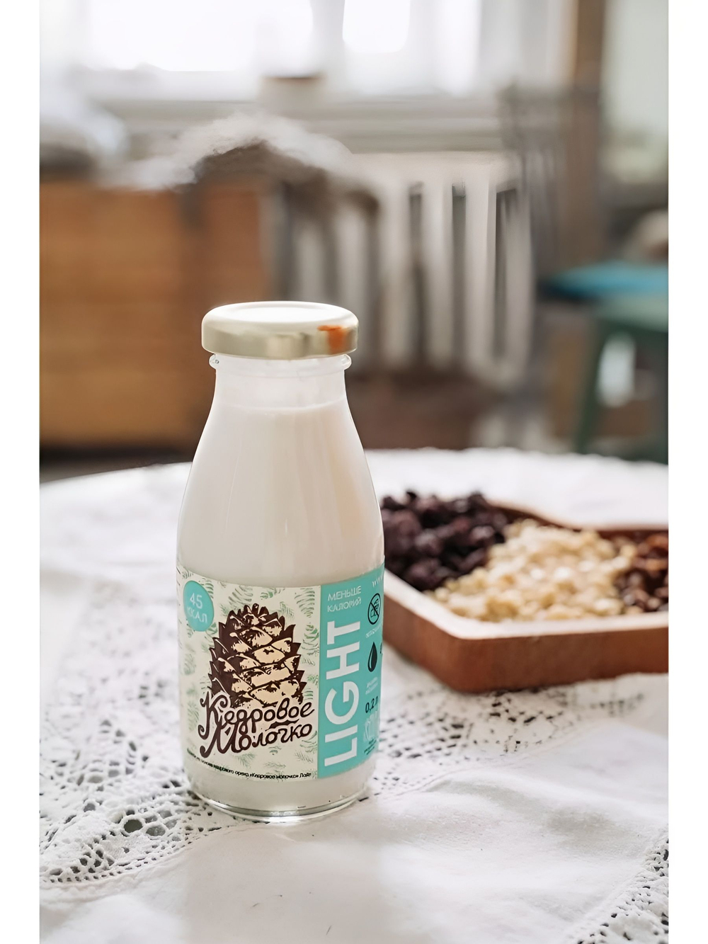 Напиток на основе кедрового ореха "Кедровое молочко" Лайт, 200 мл, молоко растительное