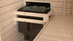 Электрическая печь SAWO NORDEX NRN-90NB-BL-Z-C (9 кВт, черная, внутри оцинковка, снаружи нержавейка, встроенный пульт)