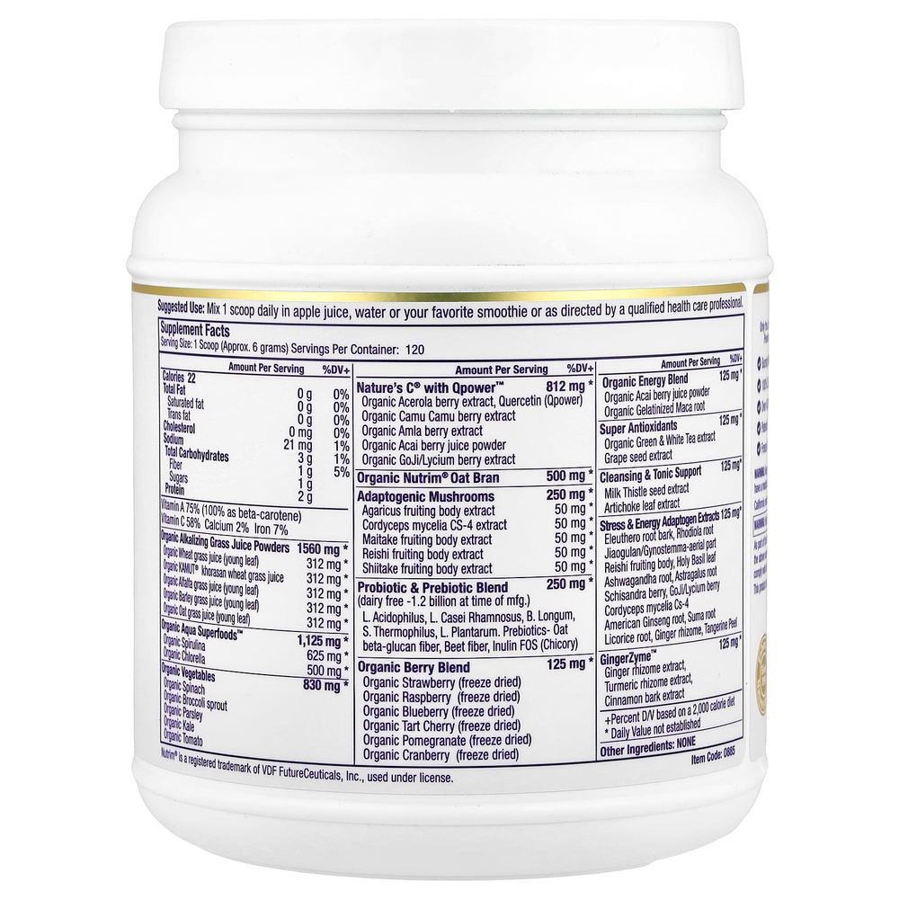 Paradise Herbs, ORAC Energy® Greens, зелень, оригинальная добавка с нейтральным вкусом, 728 г (25,6 унции)