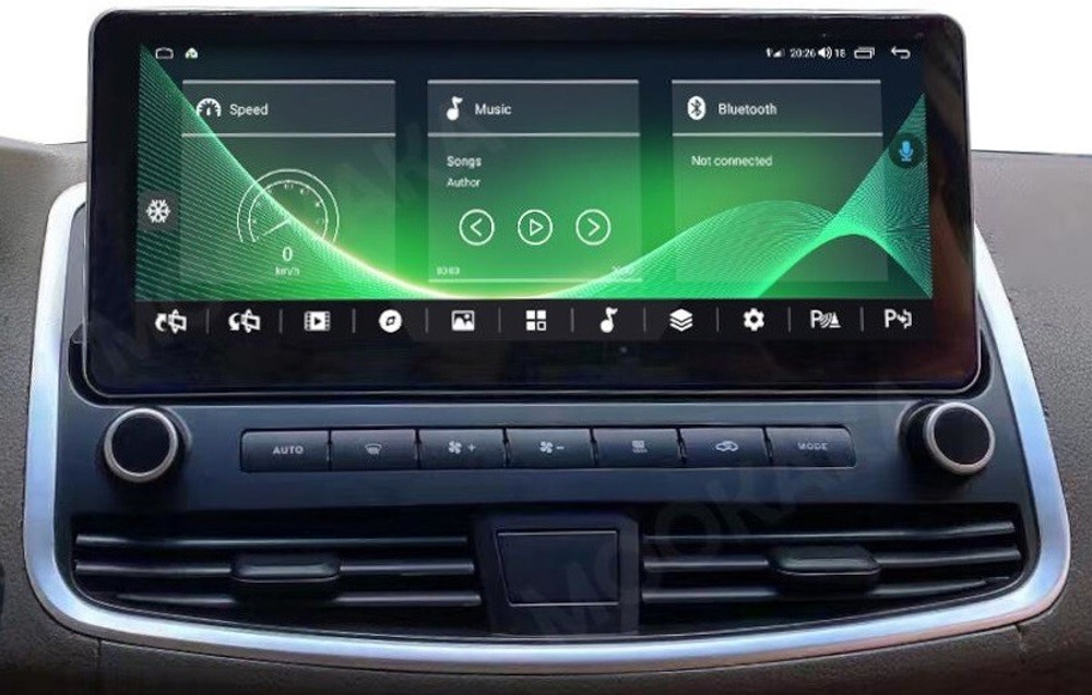 Магнитола для Nissan Teana 2008-2013 (цветной экран) - Carmedia NH-N1215 монитор 12.3", Android 10, 4Гб+64Гб, 4G SIM-слот