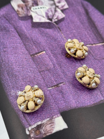 Пуговицы Шан. Бежевые Эмаль жемчуг 18 мм скидка