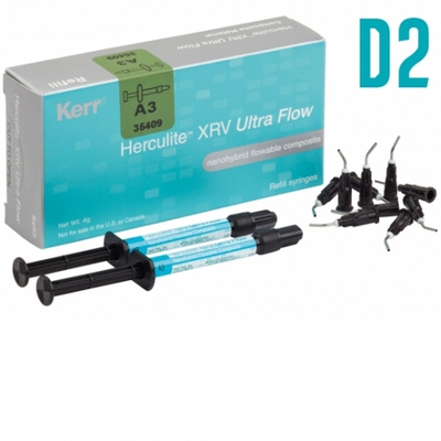 Herculite XRV Ultra Flow цв.D2 (2шпр.х2г, насадки-20шт.)