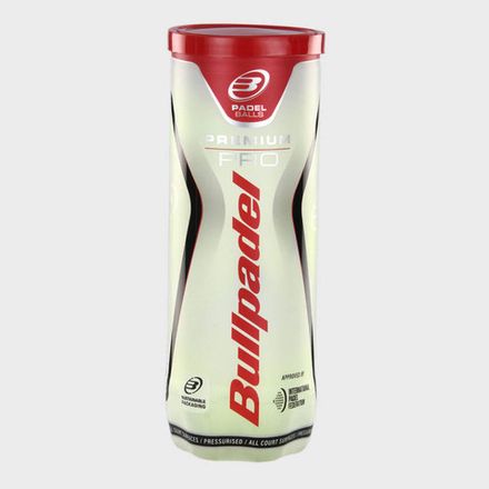 Мяч для падела BULLPADEL Premium PRO, 471959, уп.3 шт, войлок, нат.резина,желтый