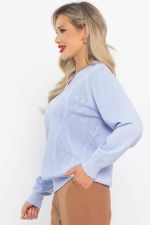 Джемпер хлопковый Карамелька (голубой) Б14627-4М LT Collection