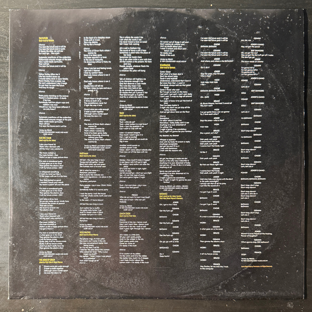 Prince - Batman (Motion Picture Soundtrack) Германия 1989г.