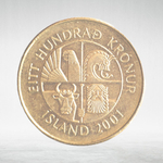 Iceland, 100 Krónur, 2001, VF