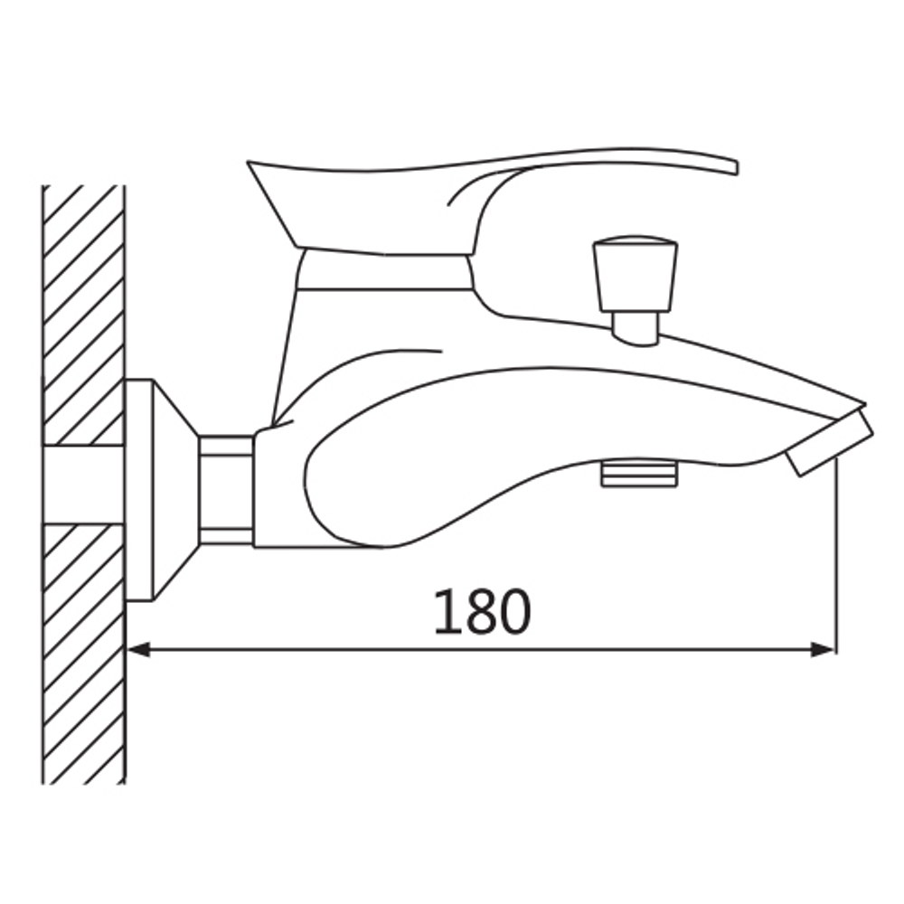 Смеситель для ванны Oute T01 T0102AK