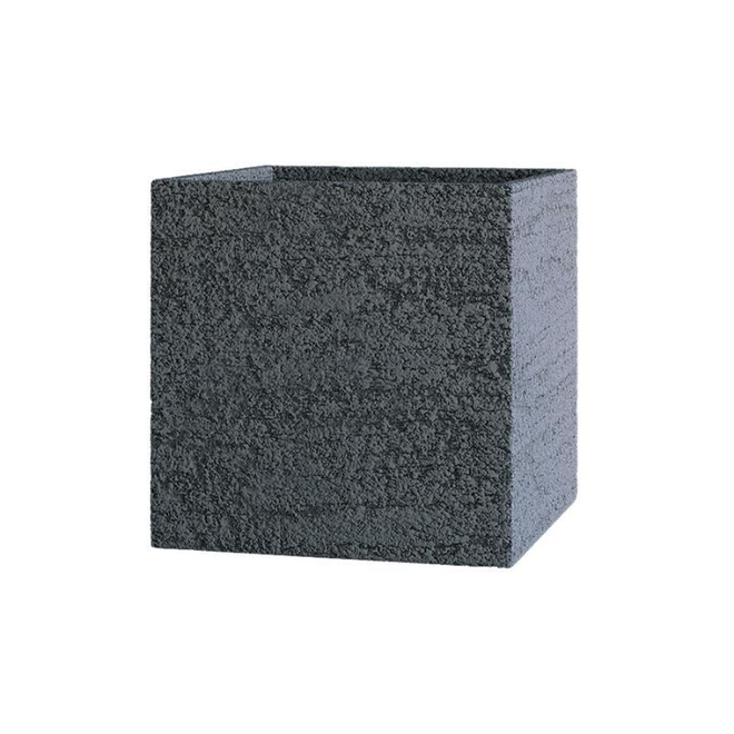 Кашпо Concretika Cube 40x40x40 Erosia Gray