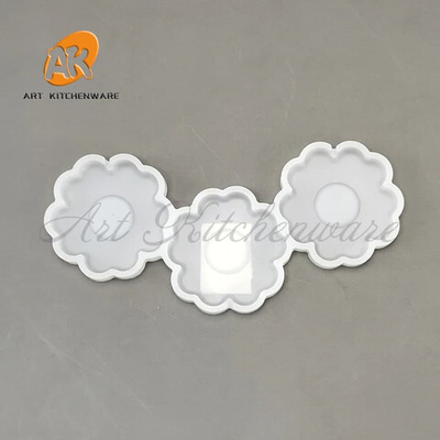 Силиконовая форма для леденцов "3 цветка"