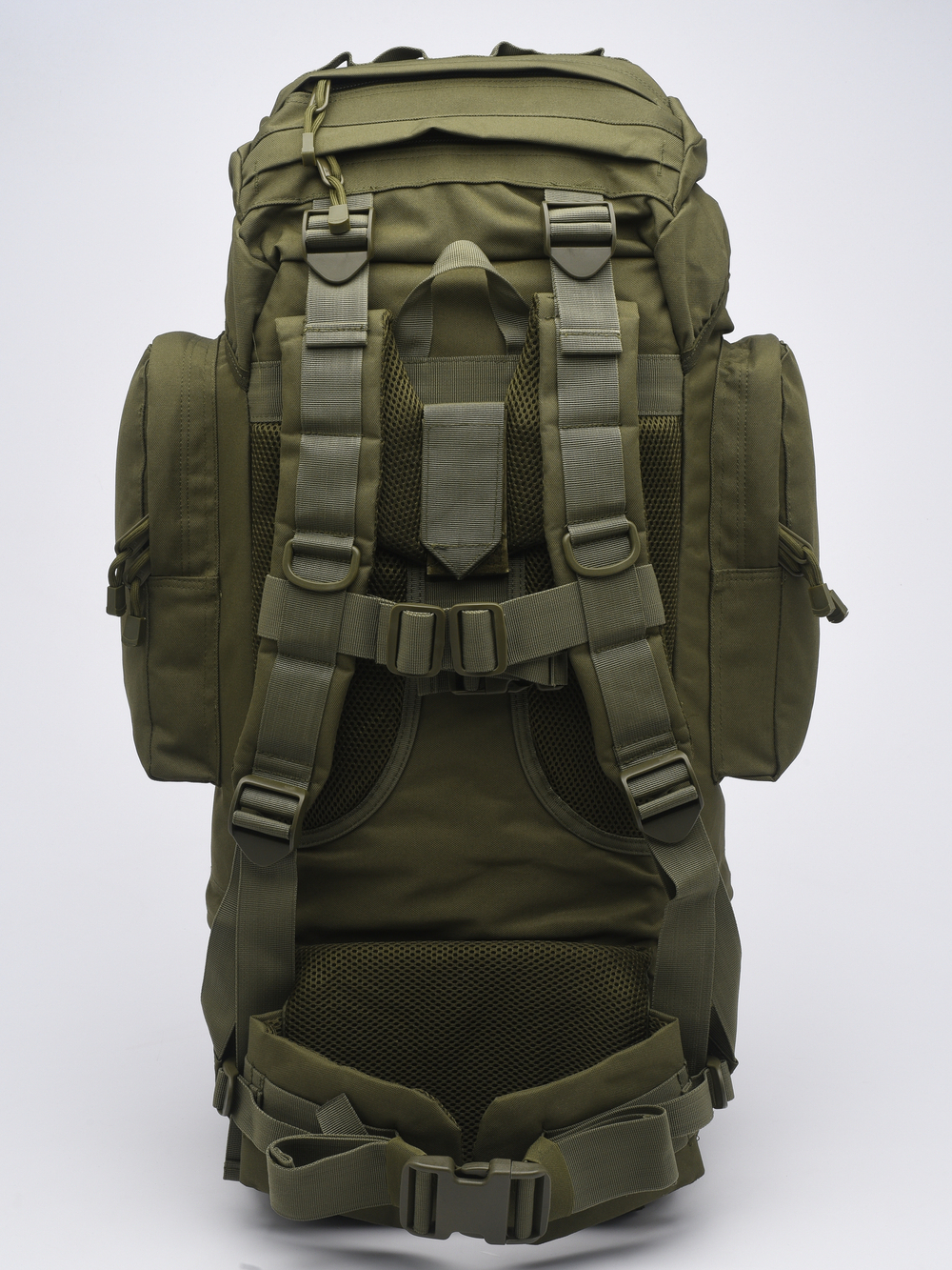 Тактический рюкзак HUNTSMAN RU 018 70 л ткань Оксфорд, Черный